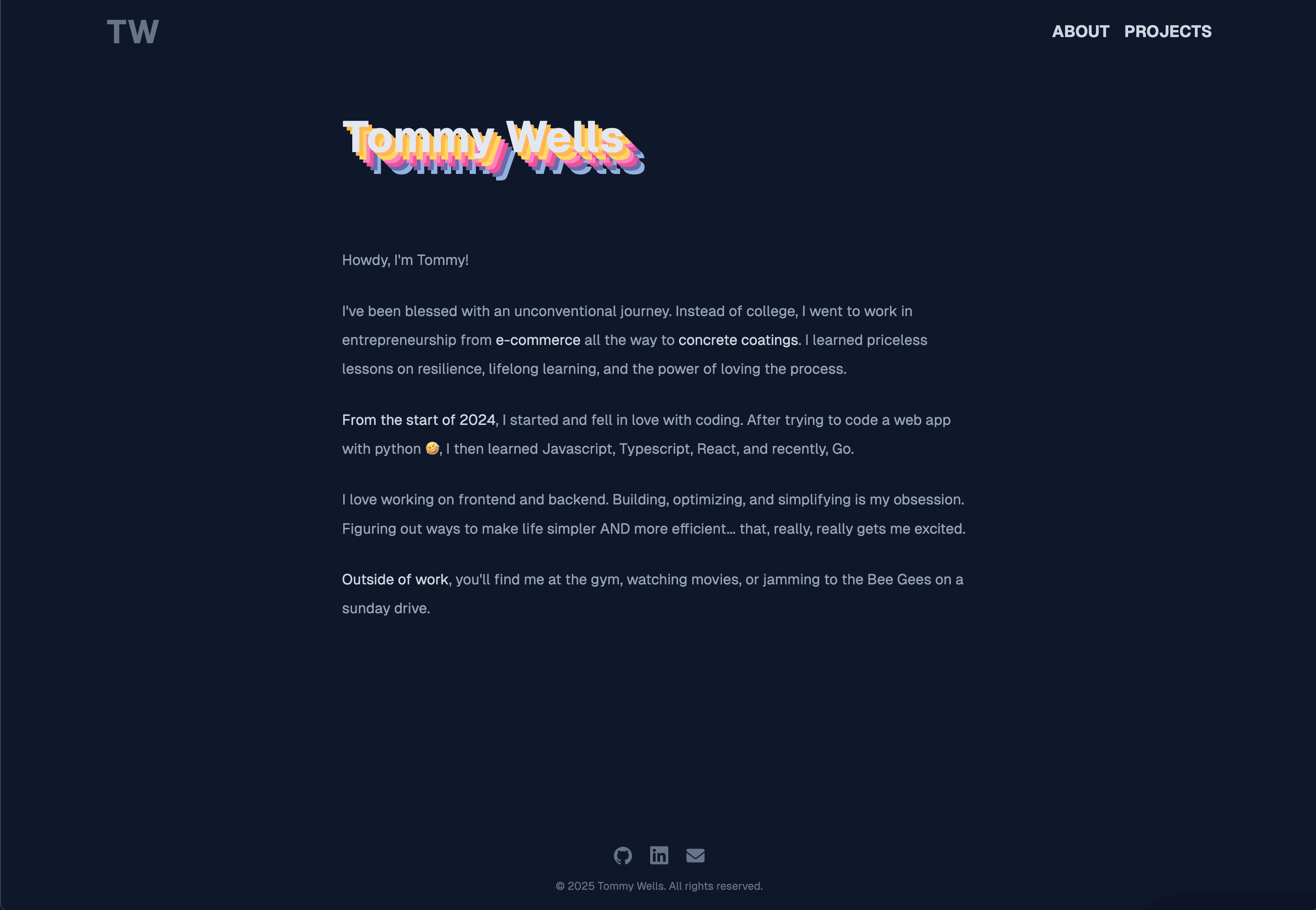 Personal Site Preview